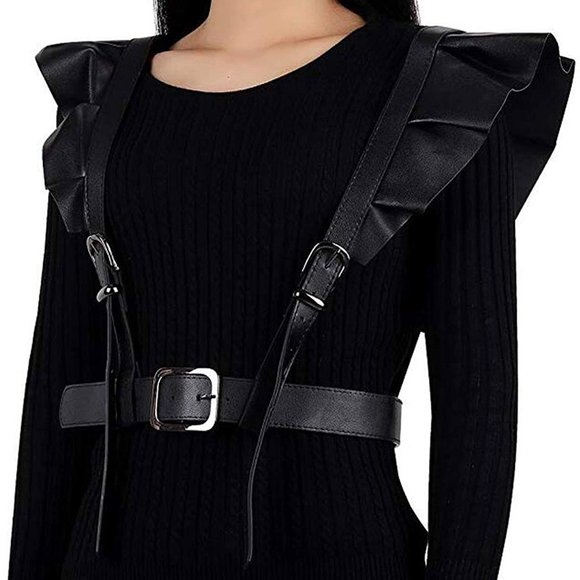 Women\'s Punk Leather Body Harness Belt main image 5